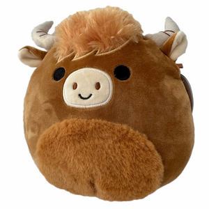 Wilfred Squishmallows KellyToy Small 8 Inch Plush Brown Bull Stuffed Animal